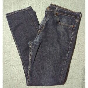 Levis 511 Slim Fit Jeans Mens 36x32 Blue Denim Stretch Dark Wash Casual
